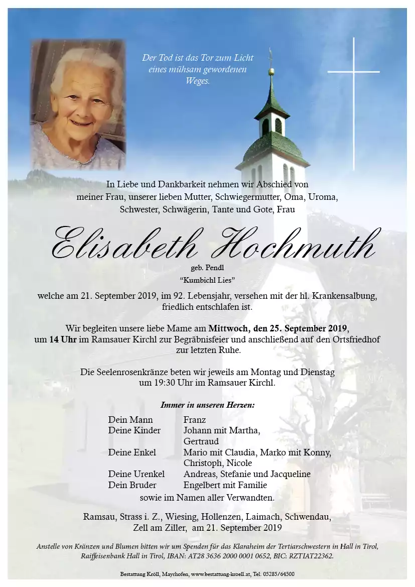 Parte von Elisabeth Hochmuth